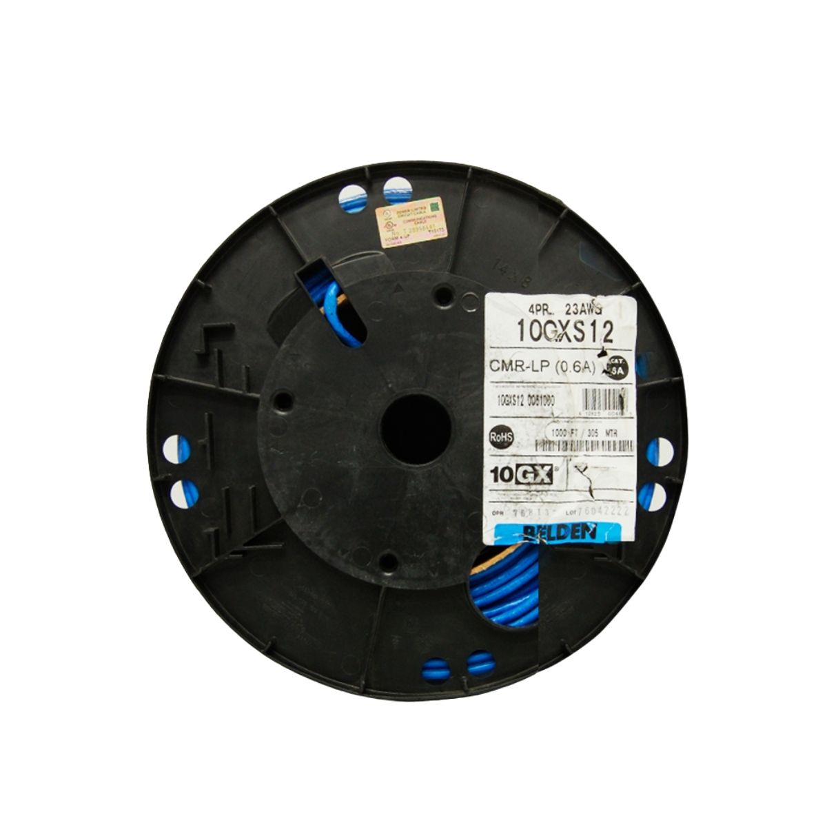 Bobina Belden 10GXS12 0061000 – Cable Horizontal UTP Cat6A / 4 Pares / 305 m / Azul Claro - Image 3