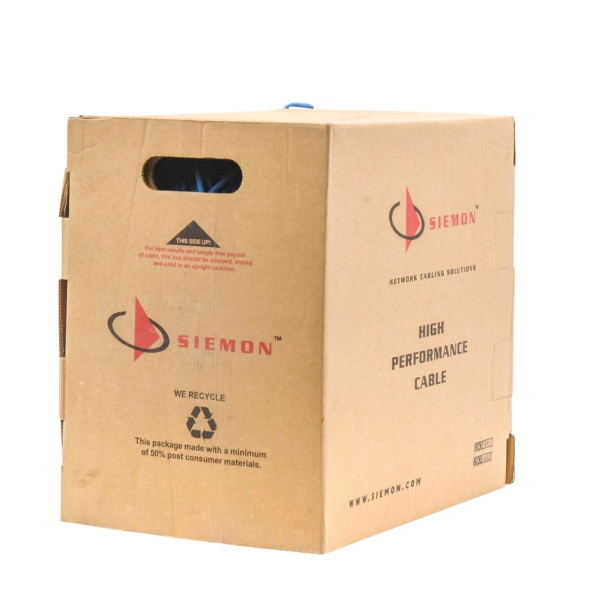 Bobina Siemon 9C6R4-E3-RXA – Cable Horizontal UTP Cat6 / 4 Pares / 305 m / Azul - Image 4