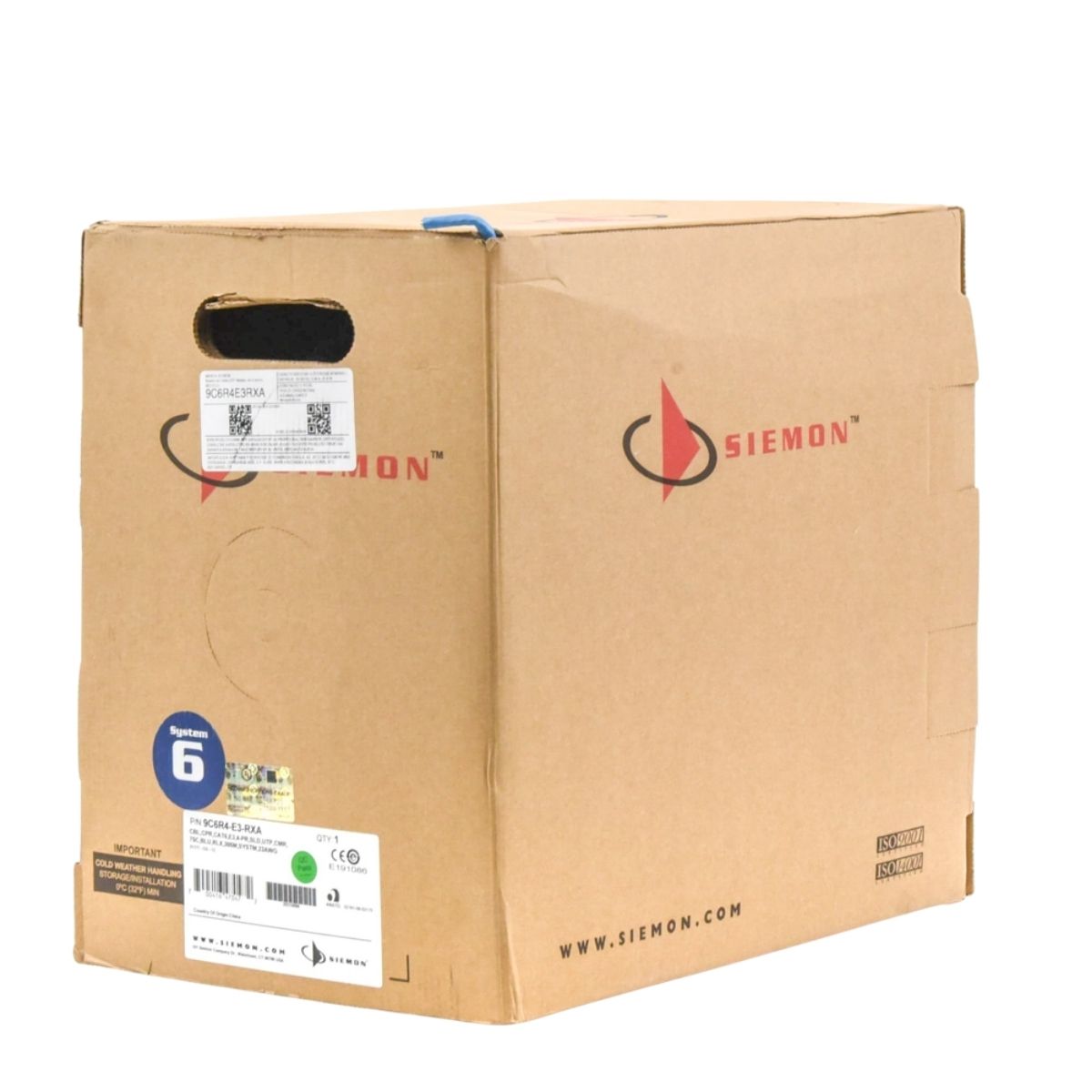 Bobina Siemon 9C6R4-E3-RXA – Cable Horizontal UTP Cat6 / 4 Pares / 305 m / Azul - Image 5