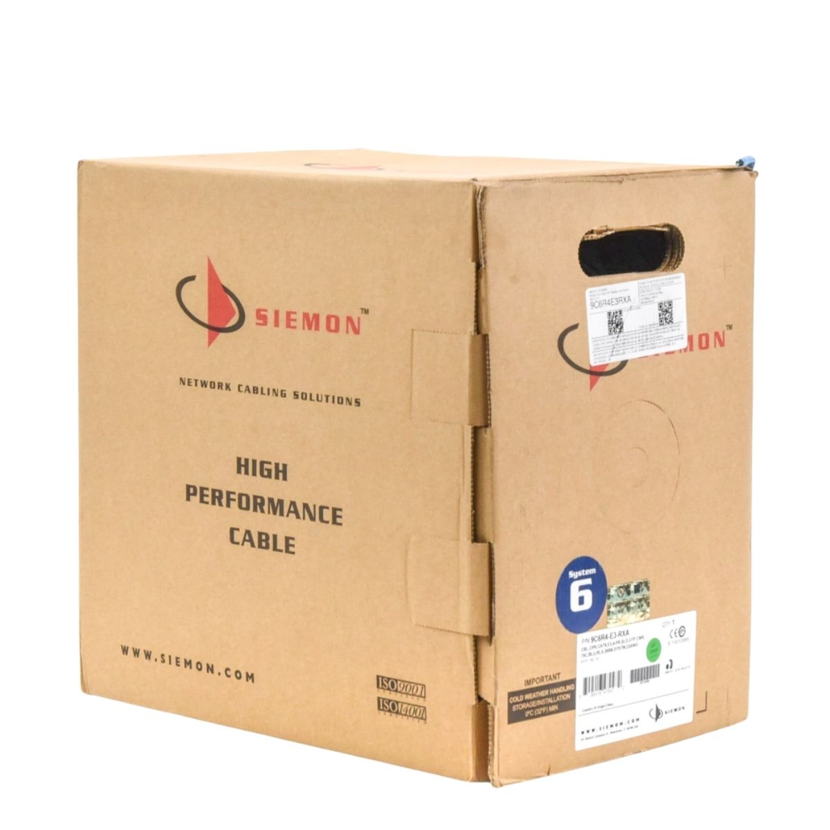 Bobina Siemon 9C6R4-E3-RXA – Cable Horizontal UTP Cat6 / 4 Pares / 305 m / Azul - Image 2