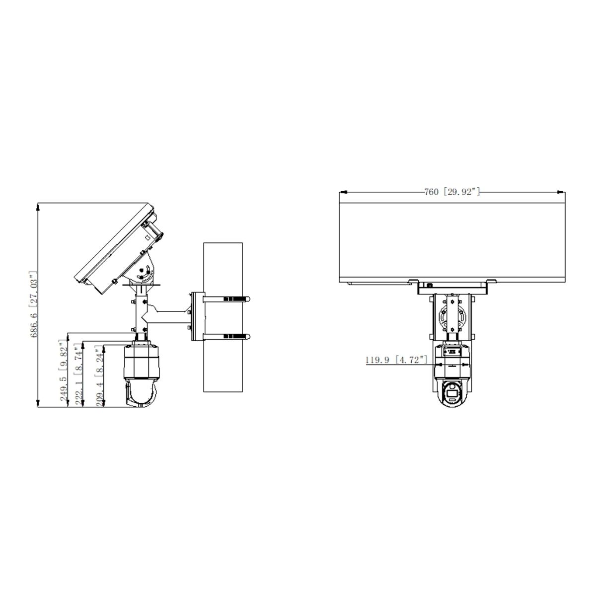 Hikvision DS-2XS3Q47G1-LDH/4G/C18S40 – Cámara IP Solar 4 MP / ColorVu / 4G LTE / Audio Bidireccional / Batería 23.2 Ah - Image 4