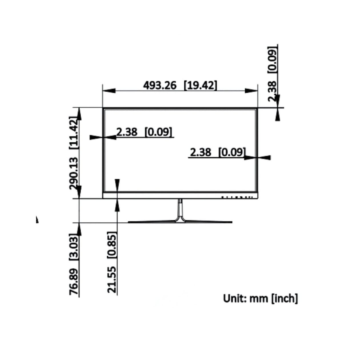 Hikvision DS-D5022F2-2V1 – Monitor LED 21.5″ / Full HD / HDMI + VGA / Ultra Delgado - Image 3