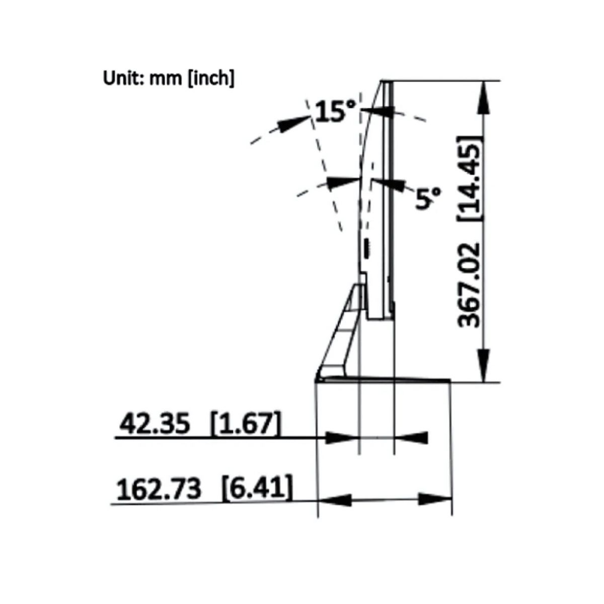 Hikvision DS-D5022F2-2V1 – Monitor LED 21.5″ / Full HD / HDMI + VGA / Ultra Delgado - Image 4