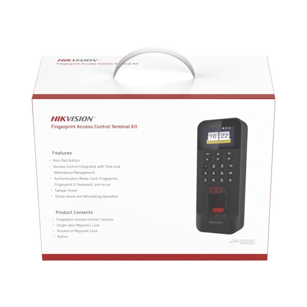 Hikvision DS-KAS261 – Kit de Control de Acceso Biométrico / 3,000 Huellas / App Hik-Connect