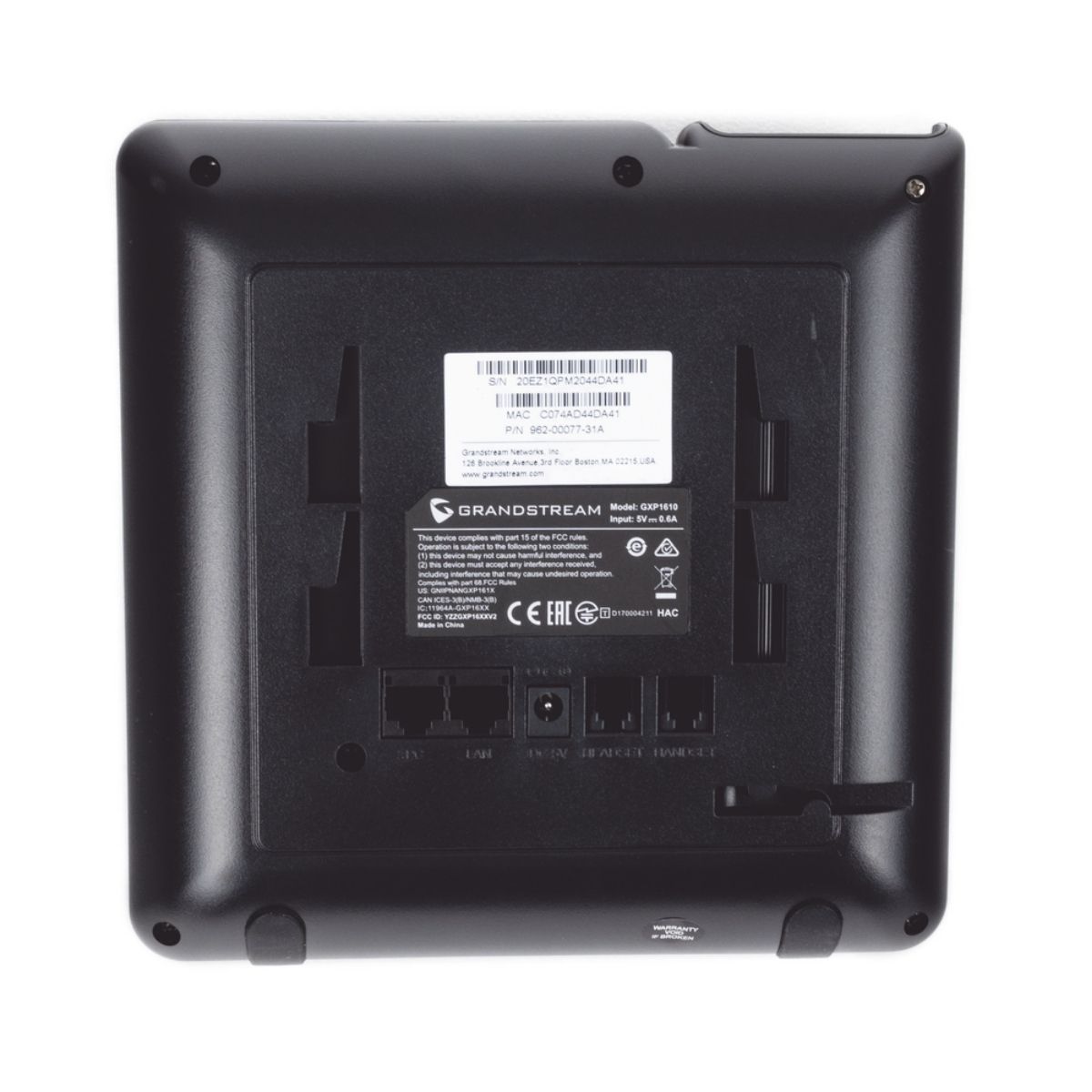 Grandstream GXP-1610 – Teléfono IP de 1 Línea / Audio HD / 3 Teclas Programables / Ethernet 10/100 Mbps - Image 4