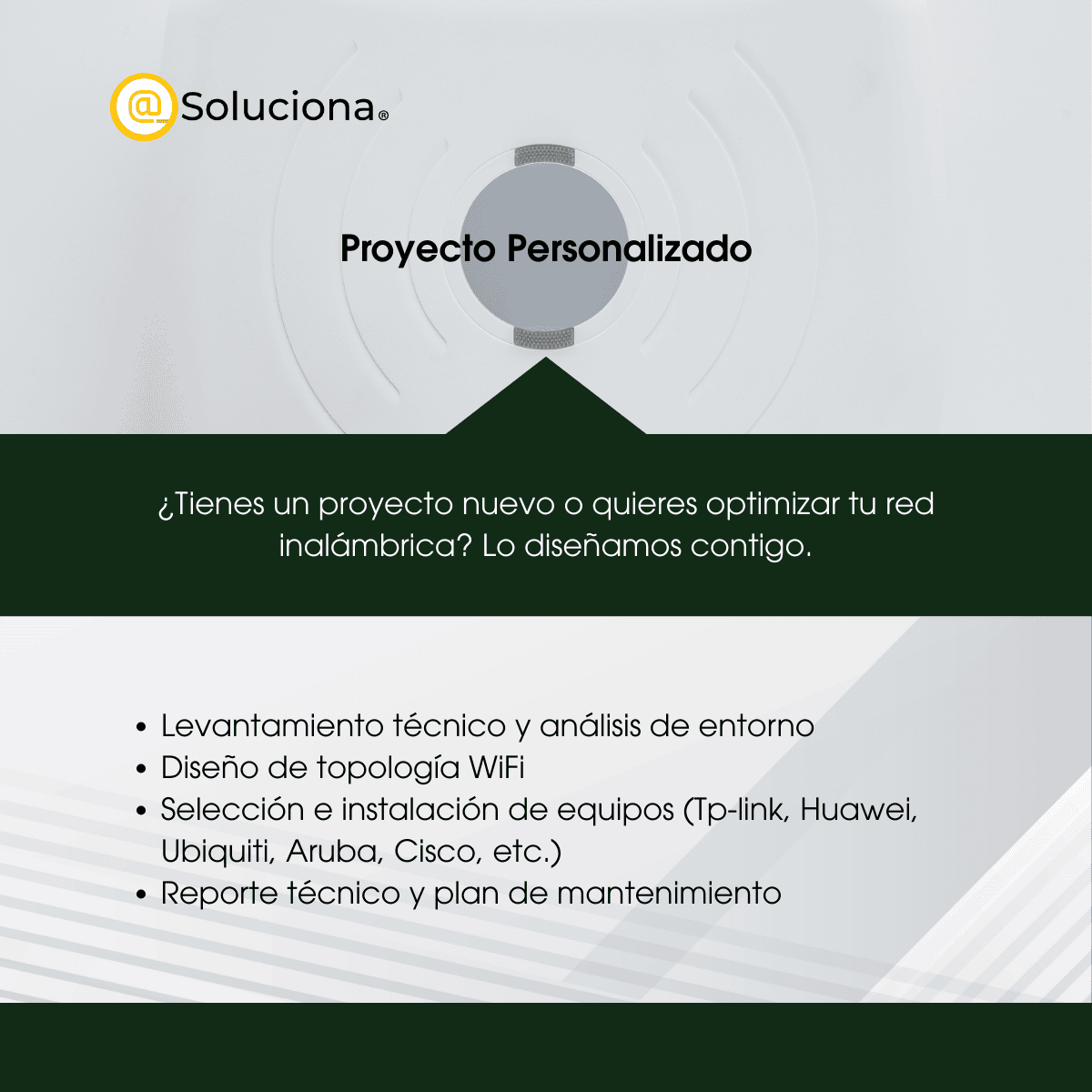 Instalación y montaje de antenas (APs)