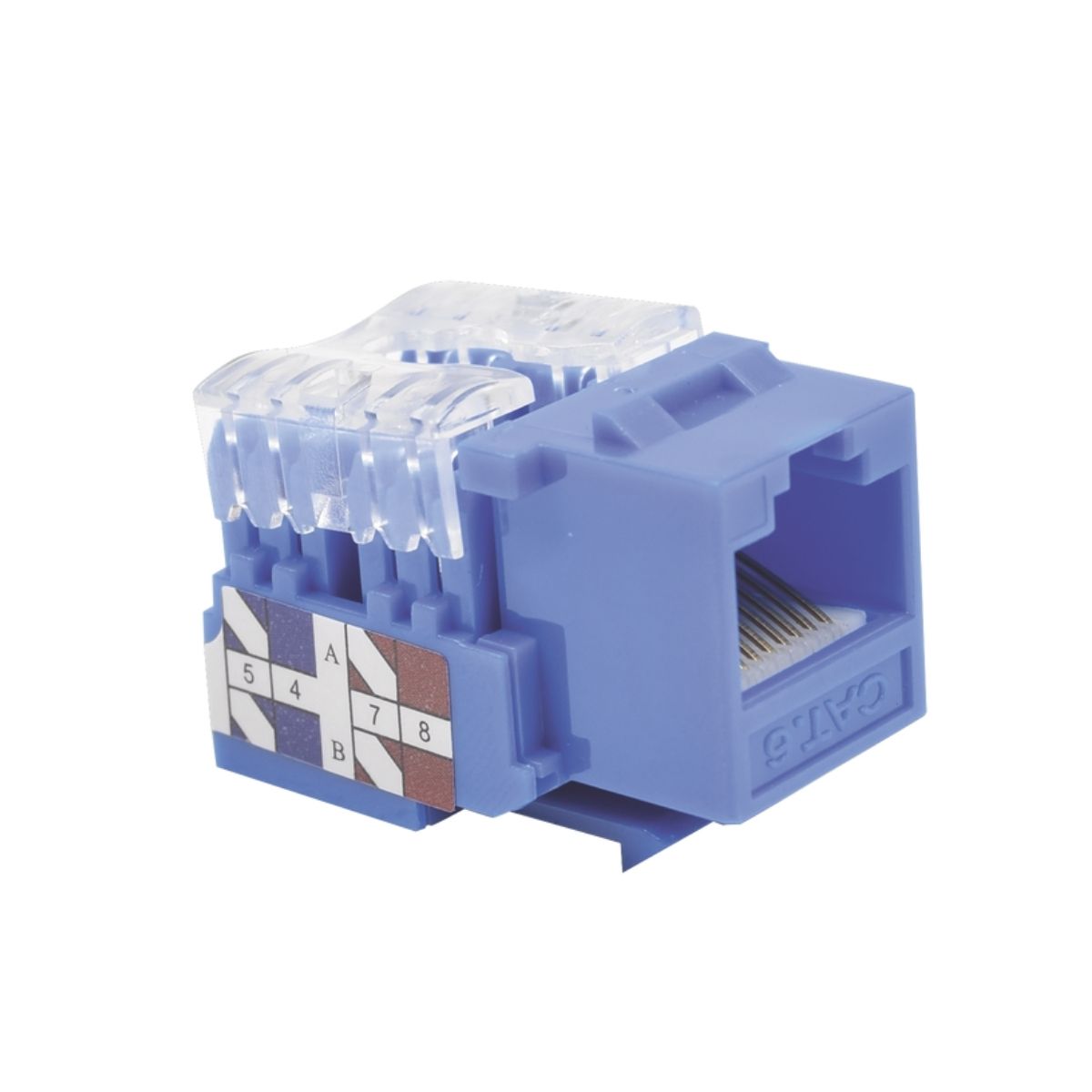LinkedPro LP-KJ-601-BU – Jack RJ45 Cat6 sin herramienta Azul - Image 3