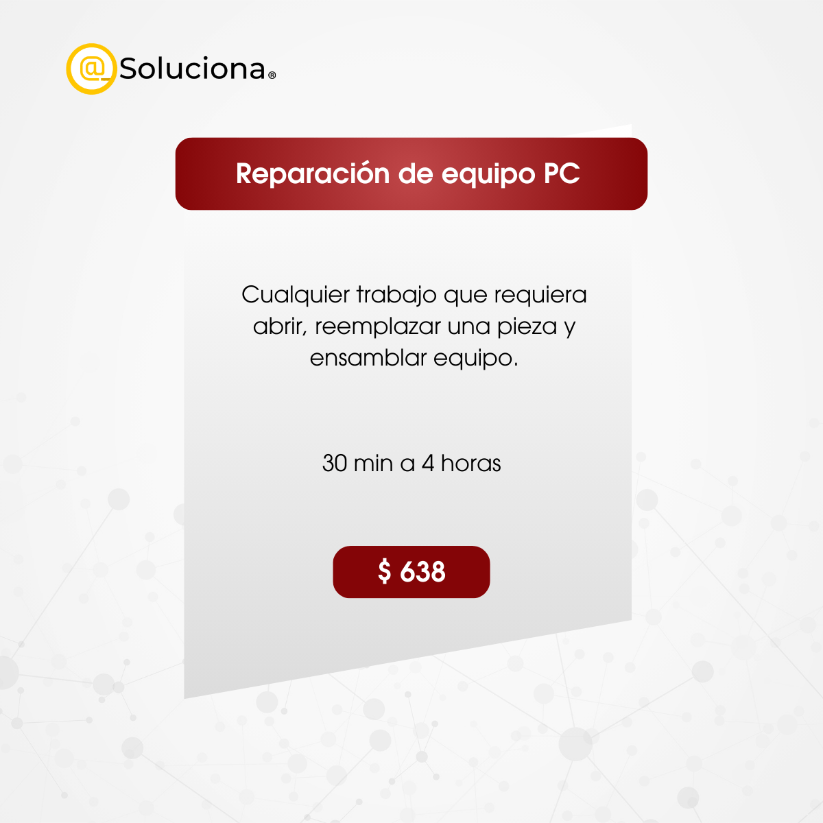 Reparación de equipo PC