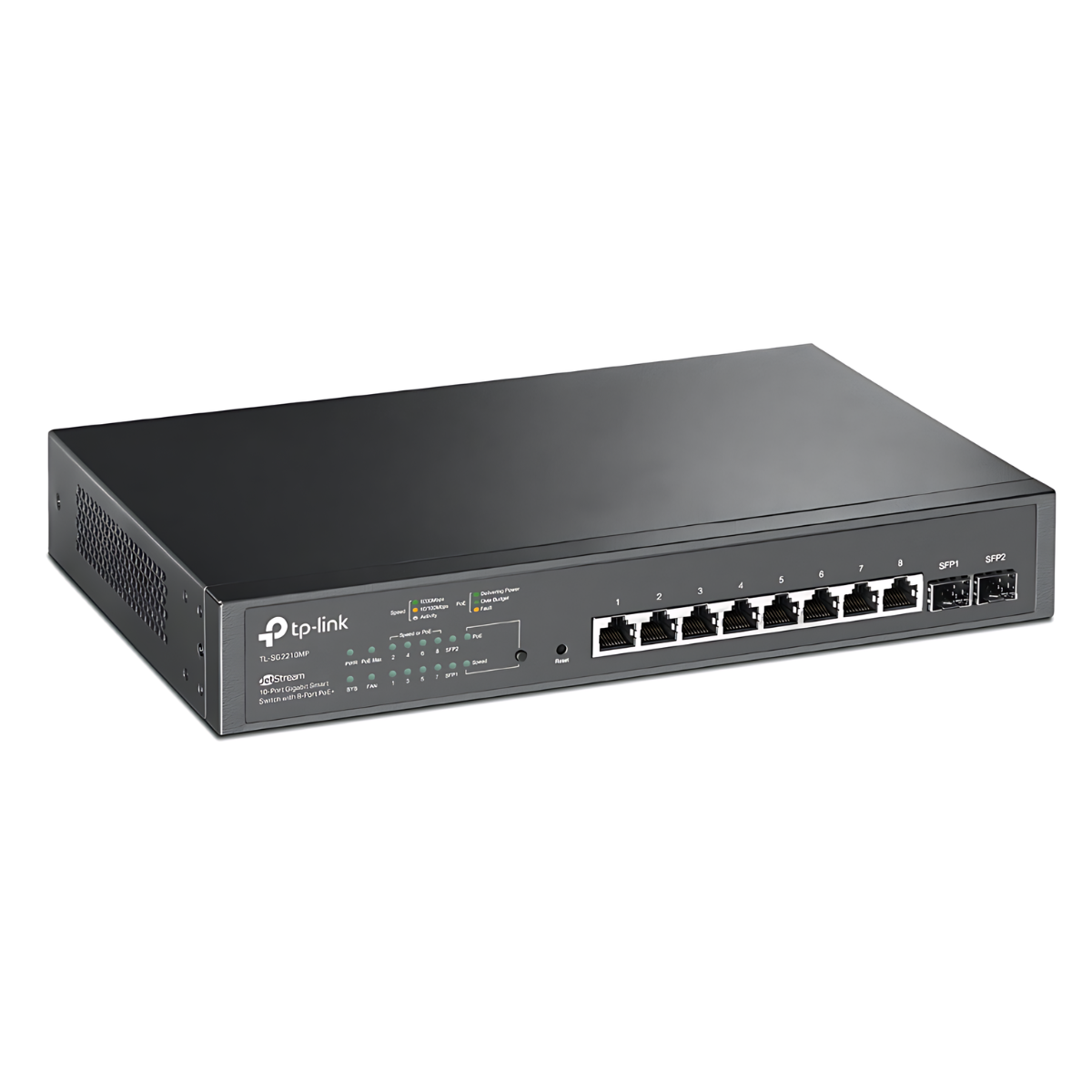 TP-Link TL-SG2210MP – Switch Smart Gigabit con 8 puertos PoE+ - Image 3