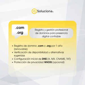 Dominio .com / .org