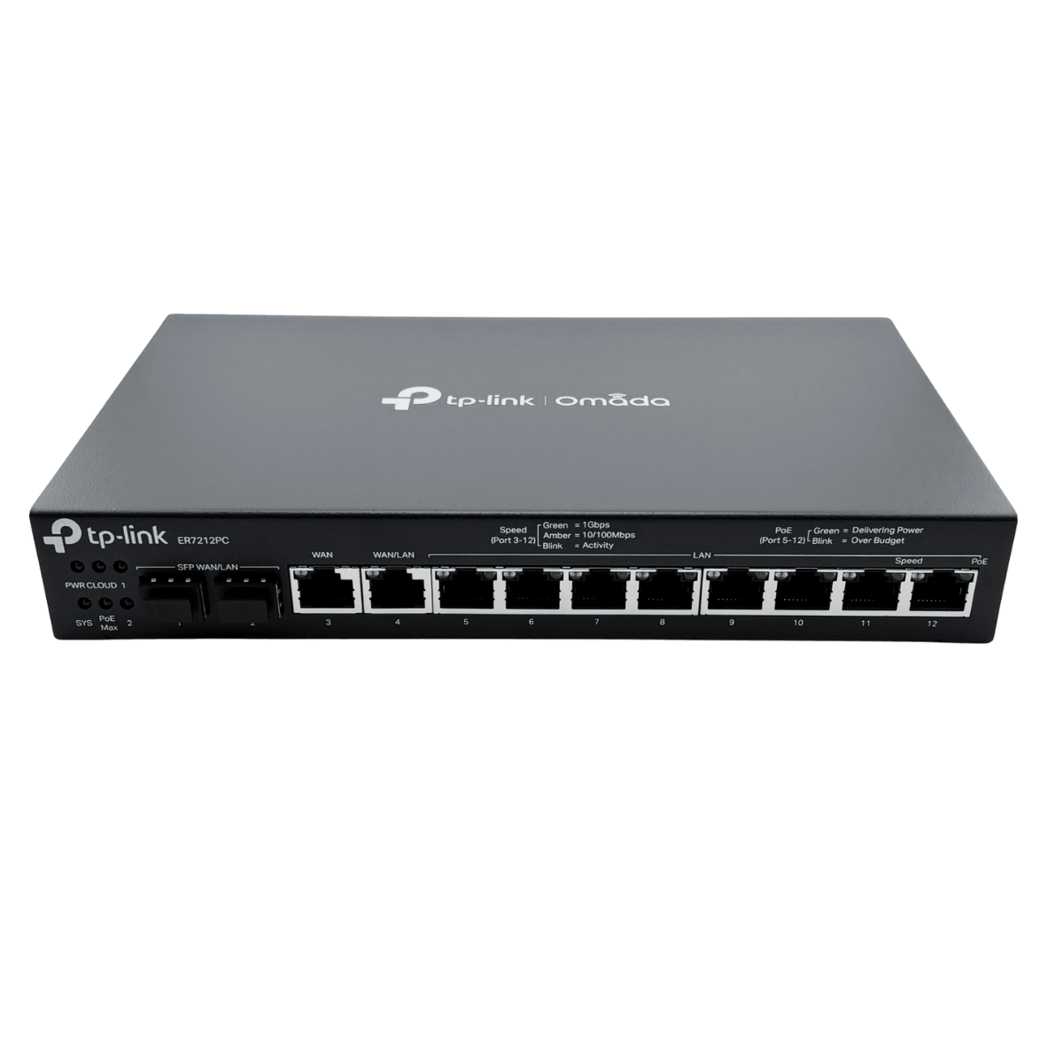 TP-Link Omada ER7212PC - Router VPN Gigabit 3 en 1 con PoE y Controlador Integrado